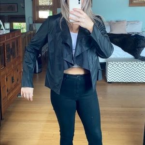 Zara faux leather jacket